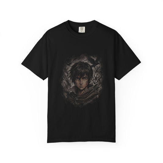 Berserk Casca Tomboyish Fighter Band Hawk Art Premium T-Shirt