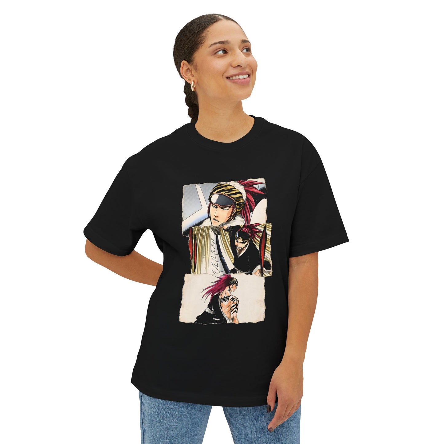 Renji Abarai Bleach Anime Manga Collage Graphic Tee