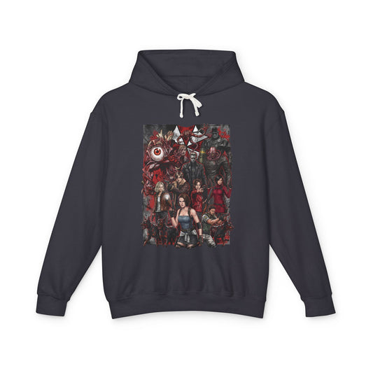 Resident Evil Grace RE9 Jill Chris Ada Claire Lickers Zombie Dogs Unisex Premium Hoodie