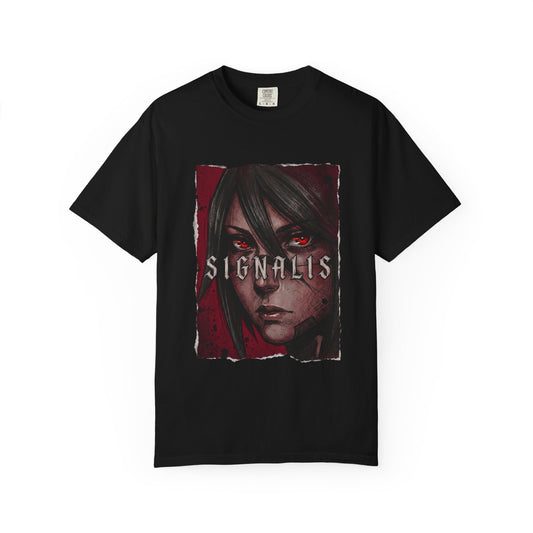 Signalis Cosmic Secret Unravel Mystery Horror Aesthetic Design Premium T-Shirt