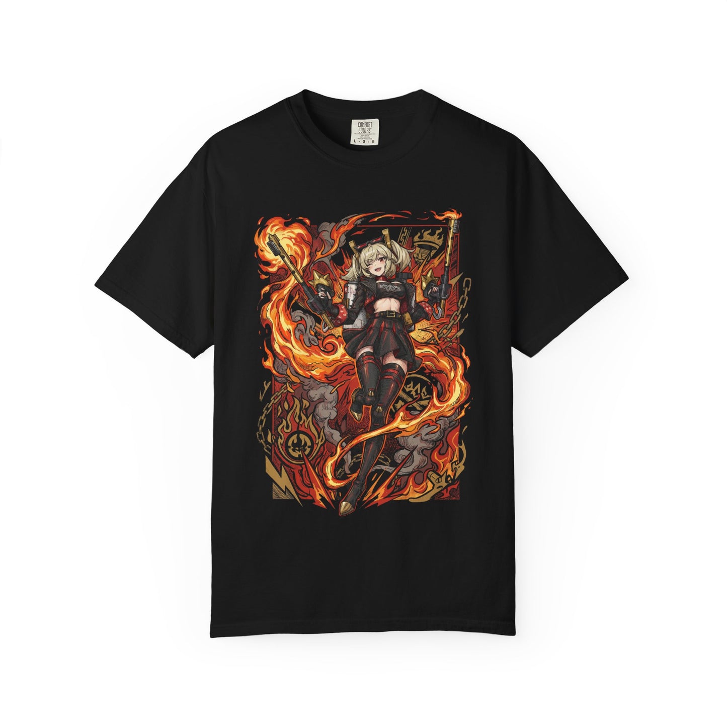 Burnice White 80s Vaporwave Neon Flames Art Premium T-Shirt