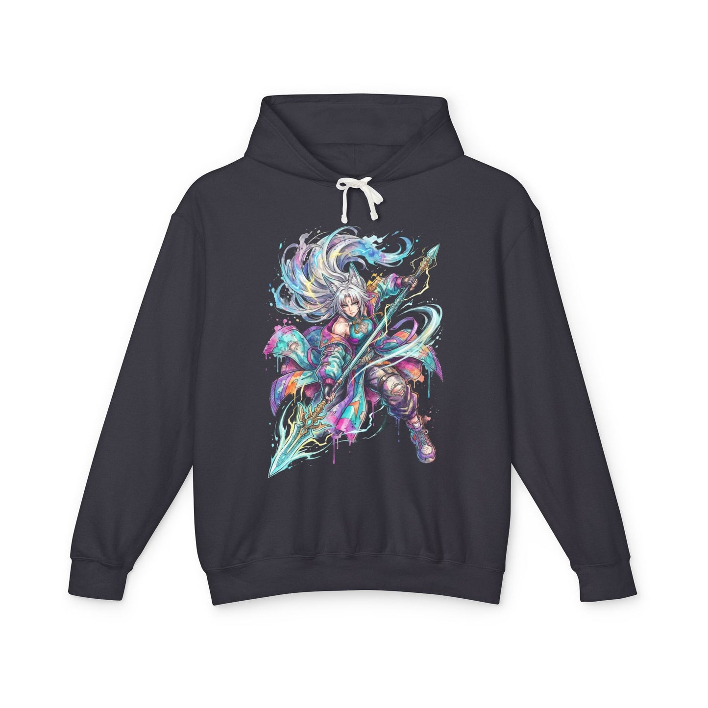 HSR Feixiao Merlin's Claw Vaporwave Retro Portrait Unisex Premium Hoodie