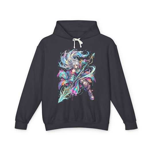 HSR Feixiao Merlin's Claw Vaporwave Retro Portrait Unisex Premium Hoodie
