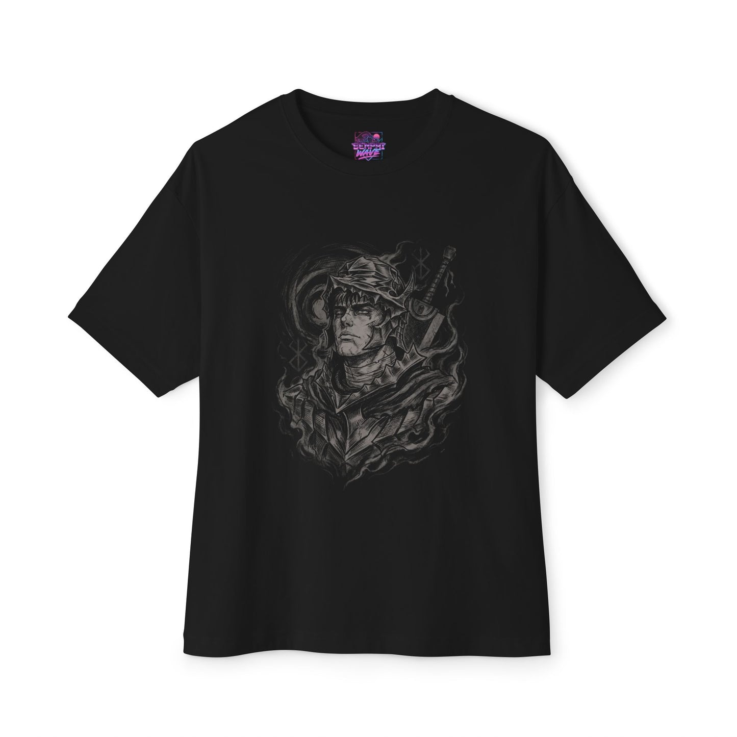 Guts Berserk: Black Swordsman Mercenary Premium Oversized Unisex T-Shirt