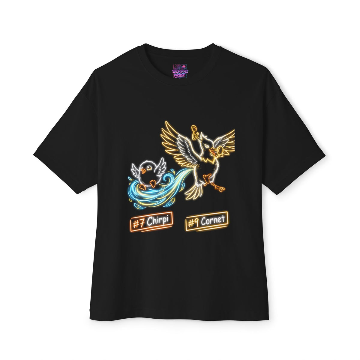 Chirpi Cornet Aniimo Evolution Line Neon Glow - Oversized Premium Tee