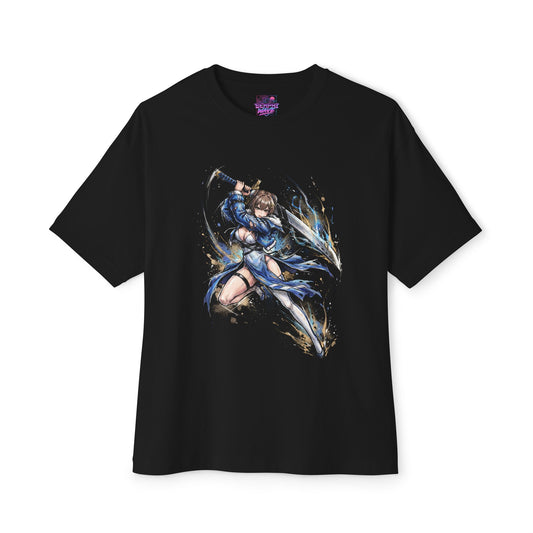 Chaos Zero Nightmare Yuki Ink Splash Katana Fan Art Oversized T-Shirt