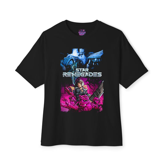 Star Renegades Rebel Squad Pink Neon Oversized T-Shirt