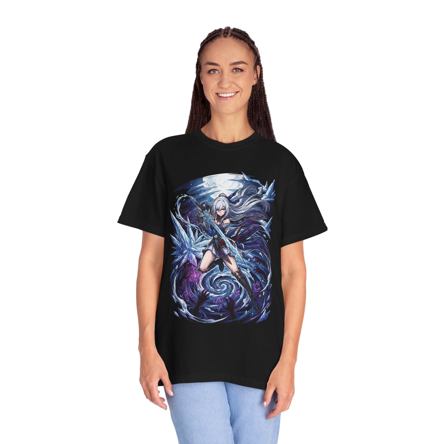 Jingliu HSR: Pale Skin Magenta Eyes Swordmaster Premium T-Shirt