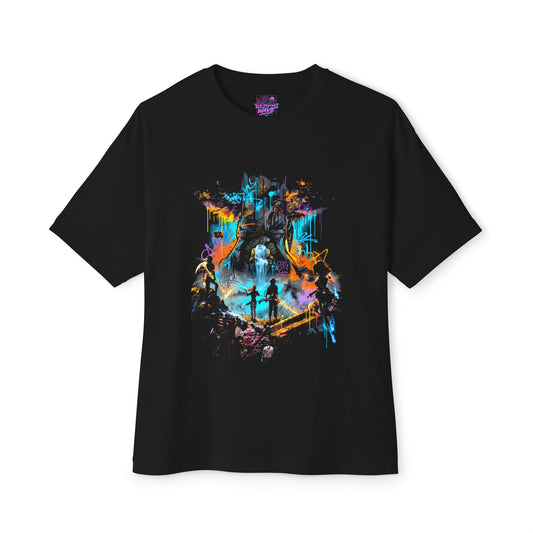 Golden Expedition 33: Red Gommage Street Fashion Legend Facing the Paintress Premium Oversized Unisex T-Shirt
