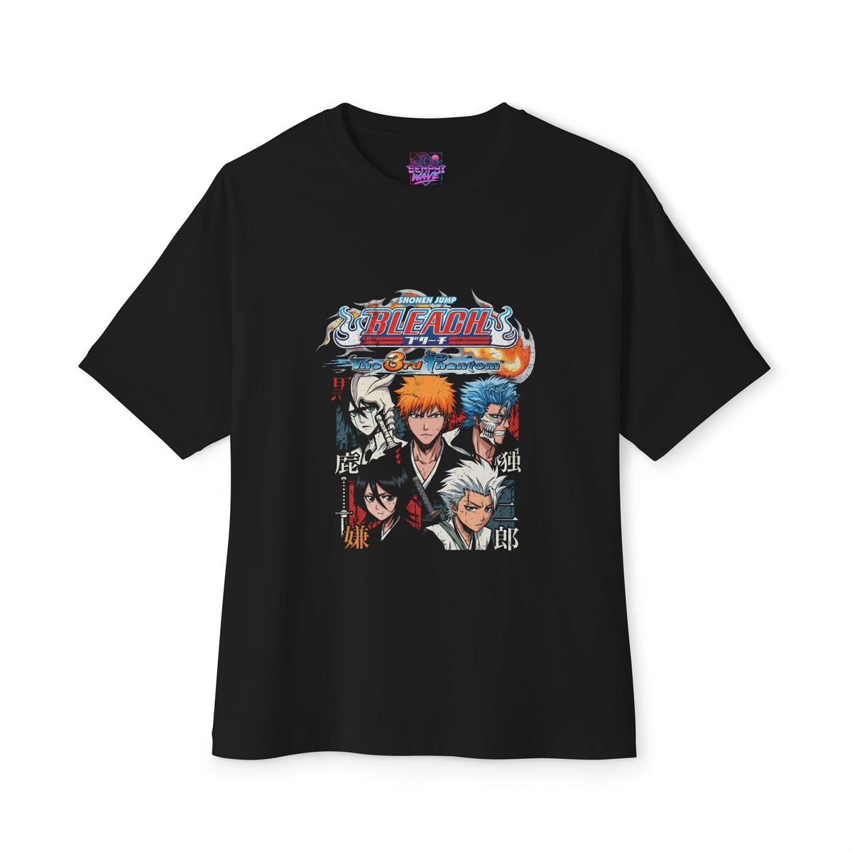 Bleach The 3rd Phantom Ichigo Grimmjow Ulquiorra Rukia Toshiro Oversized T-Shirt