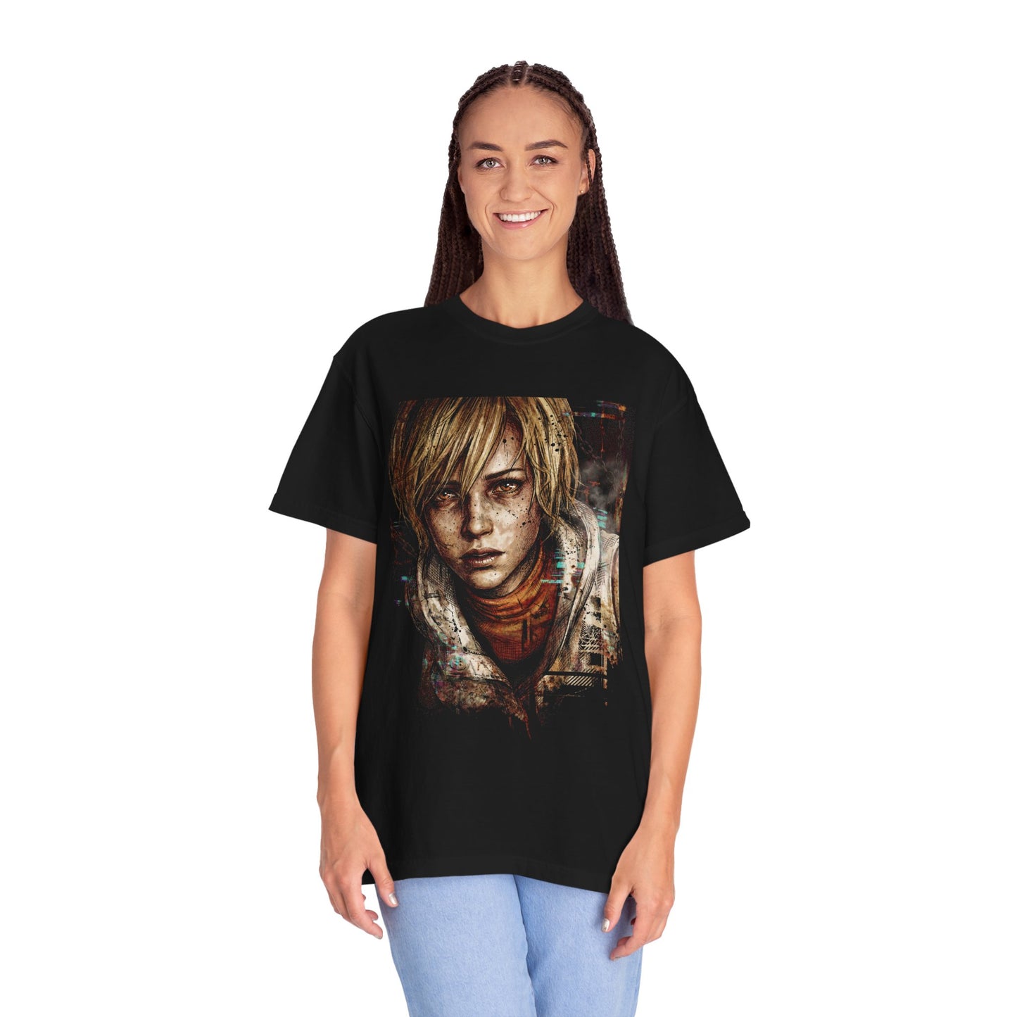 Heather Mason SH3 Cheryl Reincarnation Butterfly Knife Portrait Premium T-Shirt