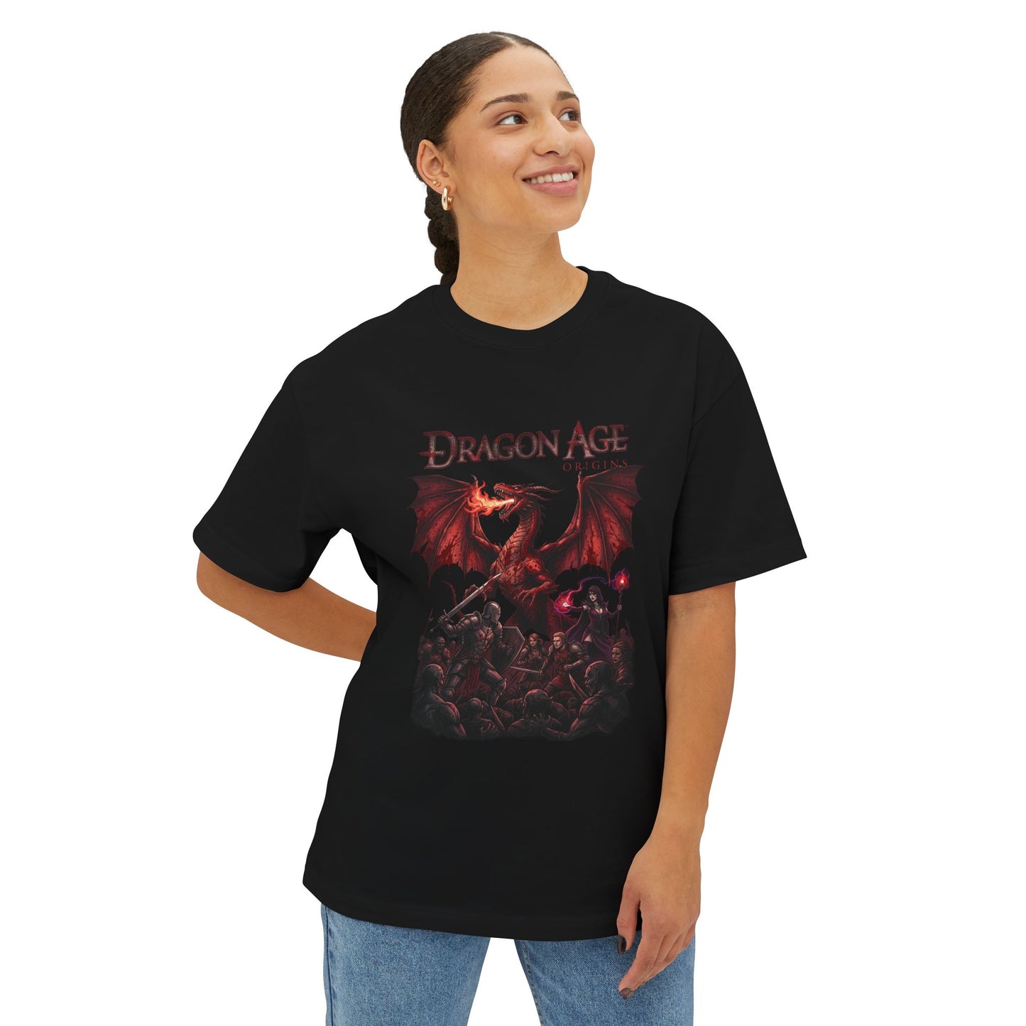 Dragon Age Origins: Grey Wardens Stand Against the Blight Premium Oversized Unisex T-Shirt