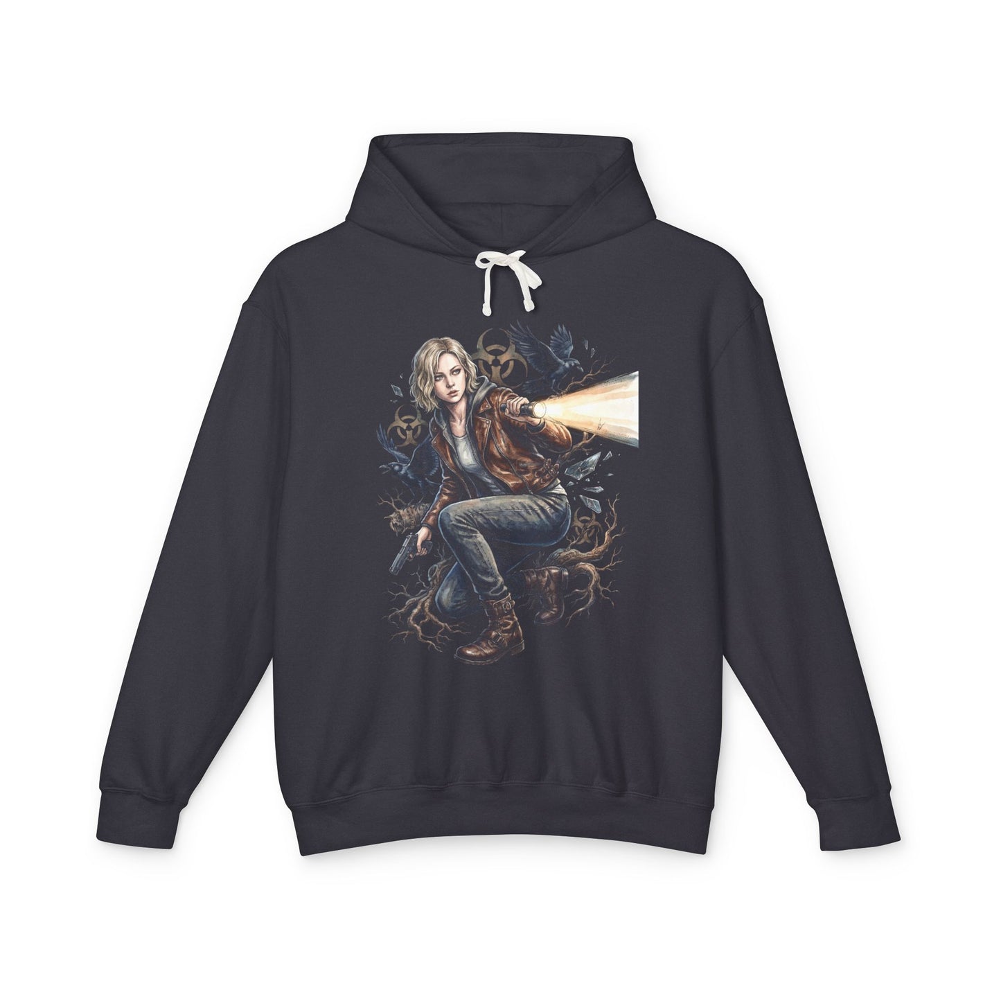RE9 Grace Ashcroft Leon Saves Horror Icon Unisex Premium Hoodie