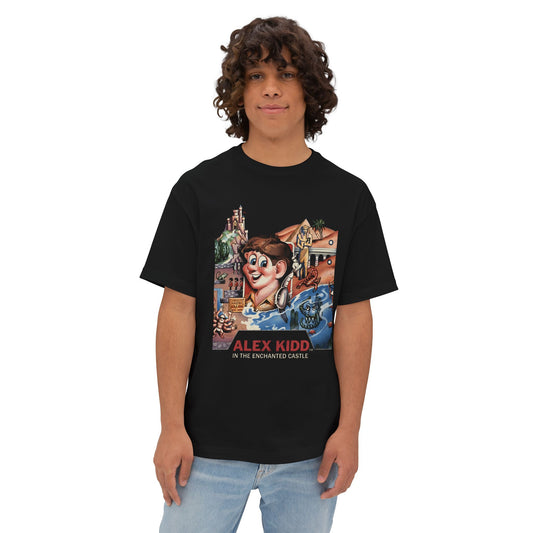 Alex Kidd Alex Kidd Gaming Graphic Oversized Tee | Miracle World Poster