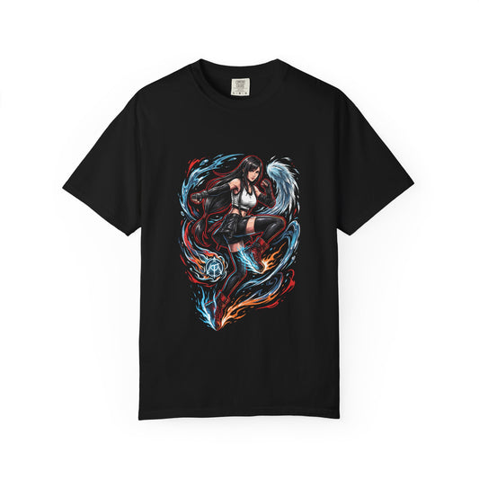 Final Fantasy 7 Tifa Lockhart Seventh Heaven Bartender Iconic Design Premium T-Shirt
