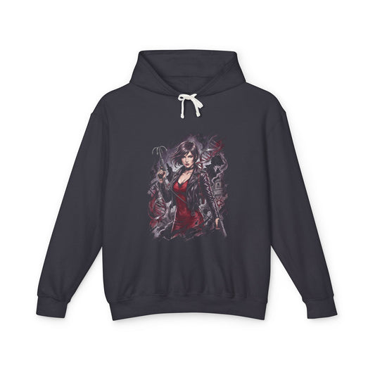 Resident Evil Ada Wong Vaporwave Retro Synthwave Design Unisex Premium Hoodie