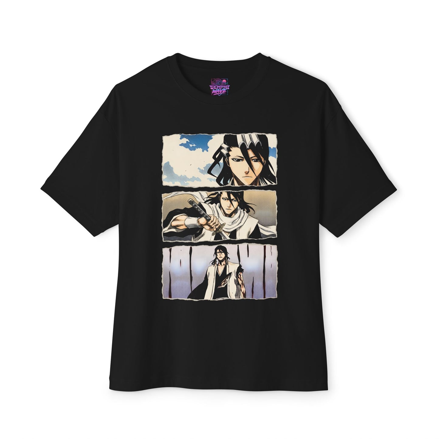 Byakuya Kuchiki Bleach Retro Manga Panel Graphic Tee