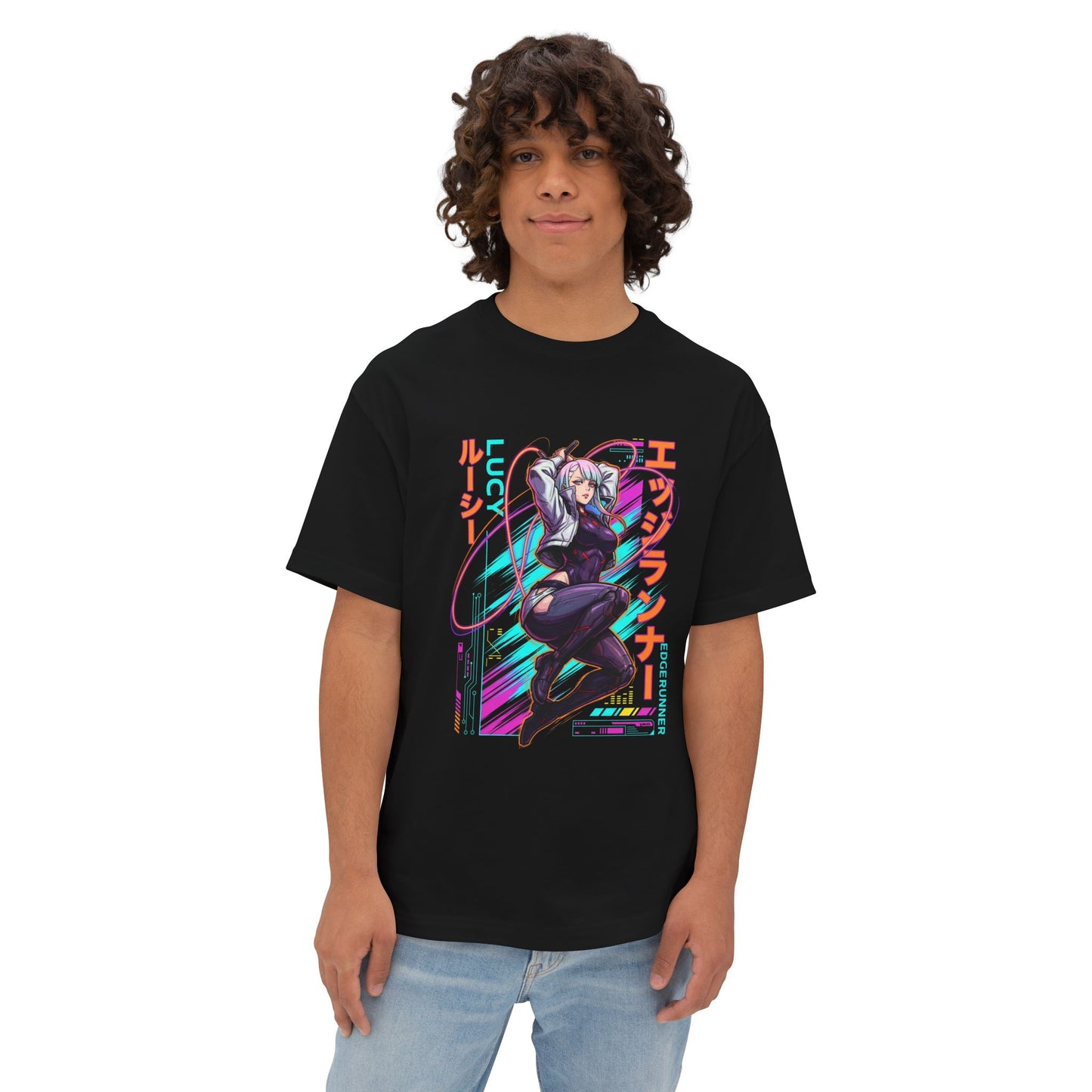 Lucy GG Strive: Monowire Whip & Hacking Queen Premium Oversized Unisex T-Shirt