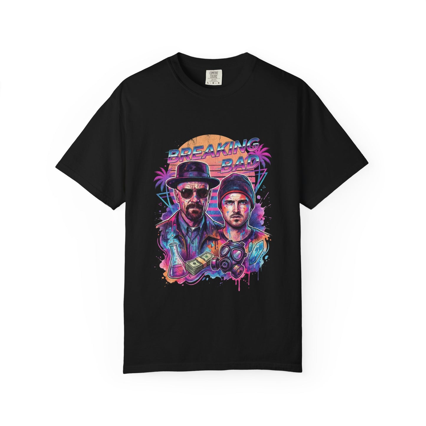Walter White Jesse Pinkman Breaking Bad Iconic Heisenberg Portrait Premium T-Shirt