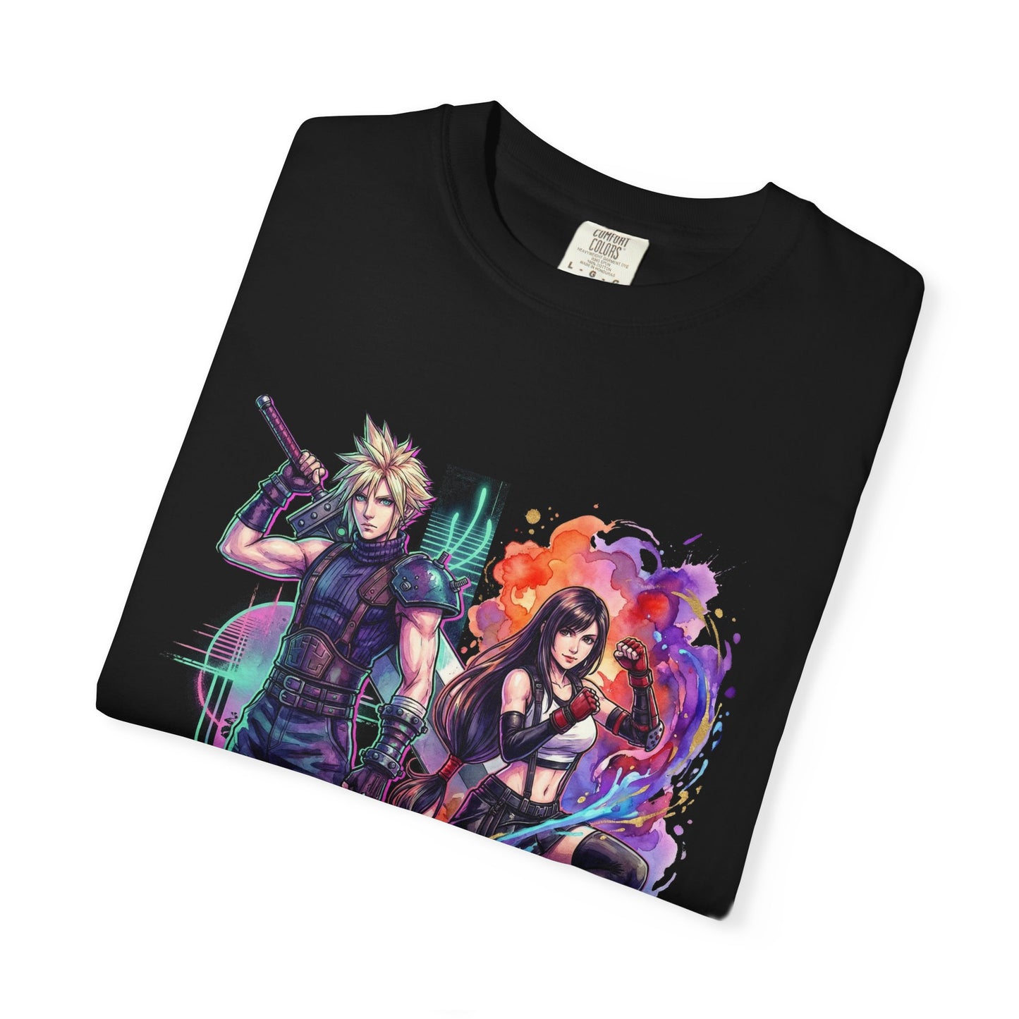 Final Fantasy 7 Remake Tifa and Cloud Together Art Premium T-Shirt