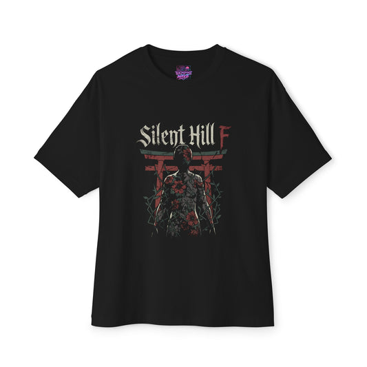Hinako vs Spawning Monster – Silent Hill f Boss Art Premium Oversized Unisex T-Shirt