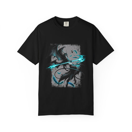 Pale Skin Green Slit Eyes Hollow Inspired – Tear Marks Frown Portrait Art Premium T-Shirt