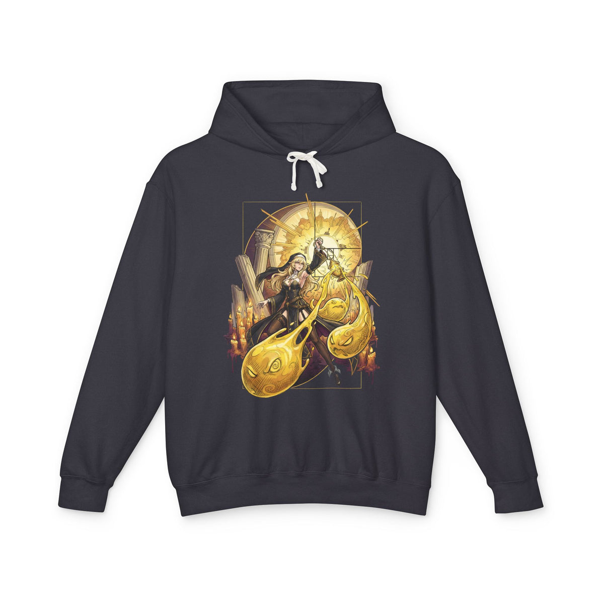 Chaos Zero Nightmare Orlea Sunburst Ruins and Candles Fan Art Hoodie