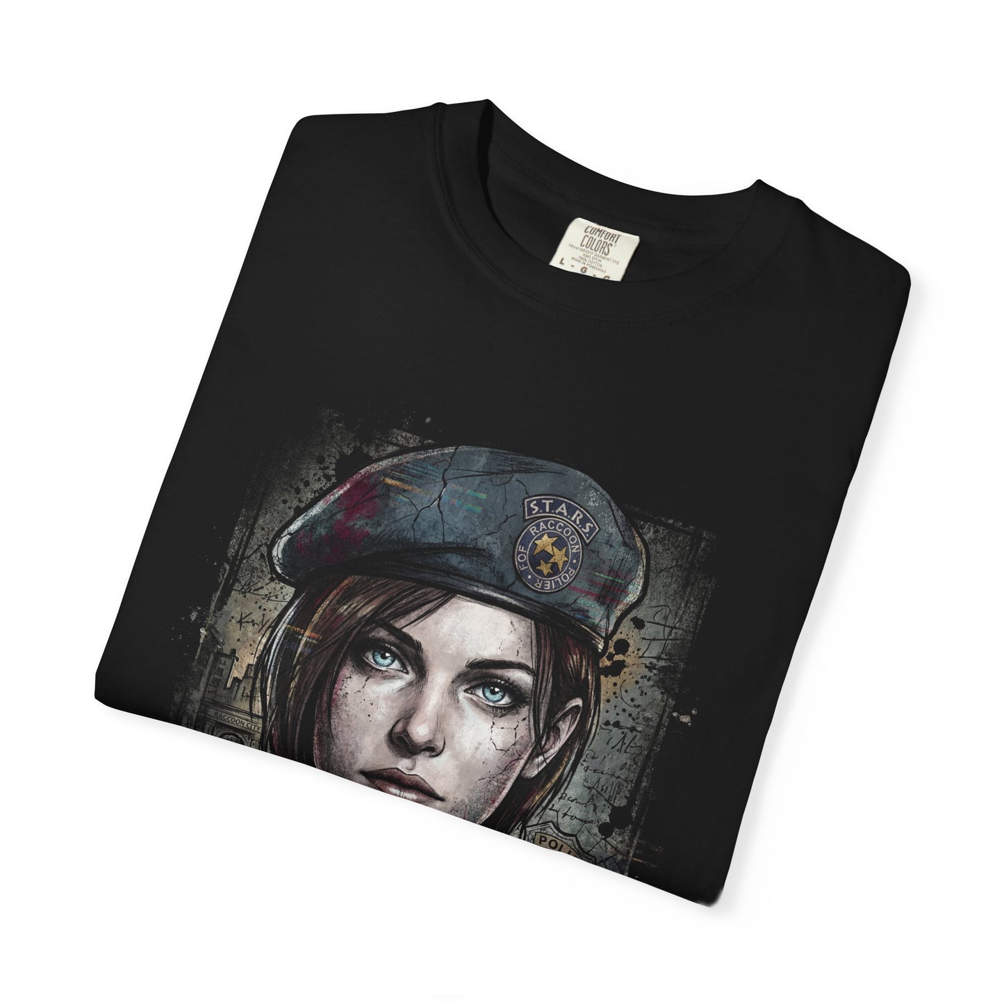 RE Jill Valentine Beretta Lockpick Zombie Outbreak Portrait Premium T-Shirt