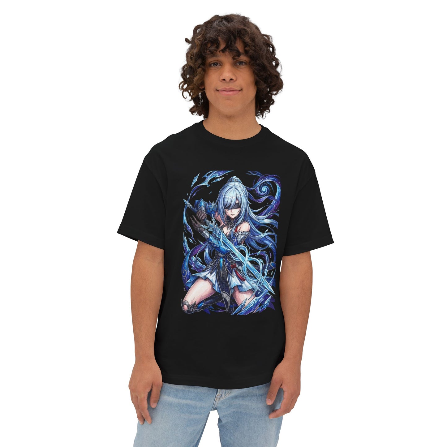 Jingliu Honkai Star Rail: Sword Champion of Luofu Premium Oversized Unisex T-Shirt
