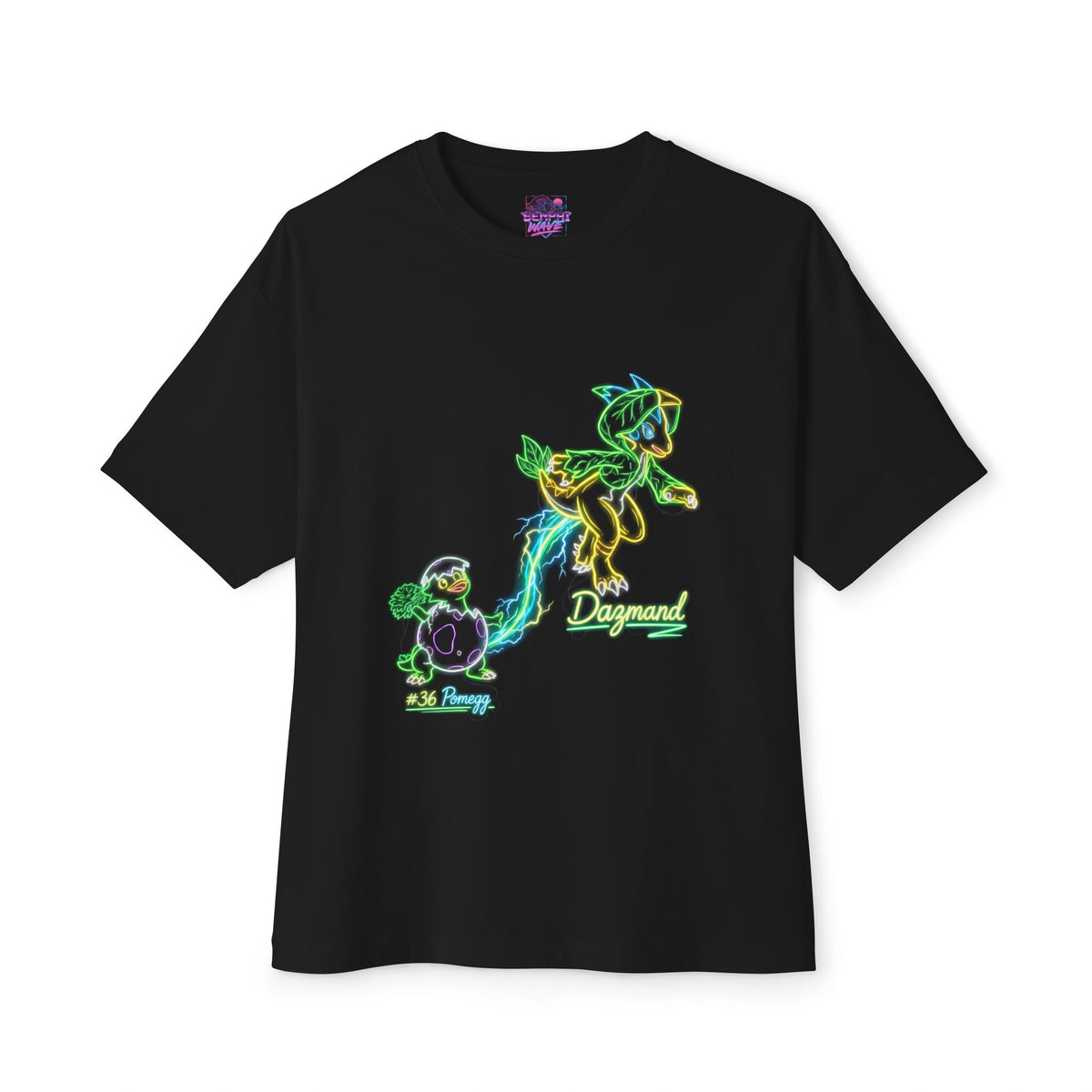 Pomegg Dazmand Aniimo Evolution Line Neon Glow - Oversized Premium Tee