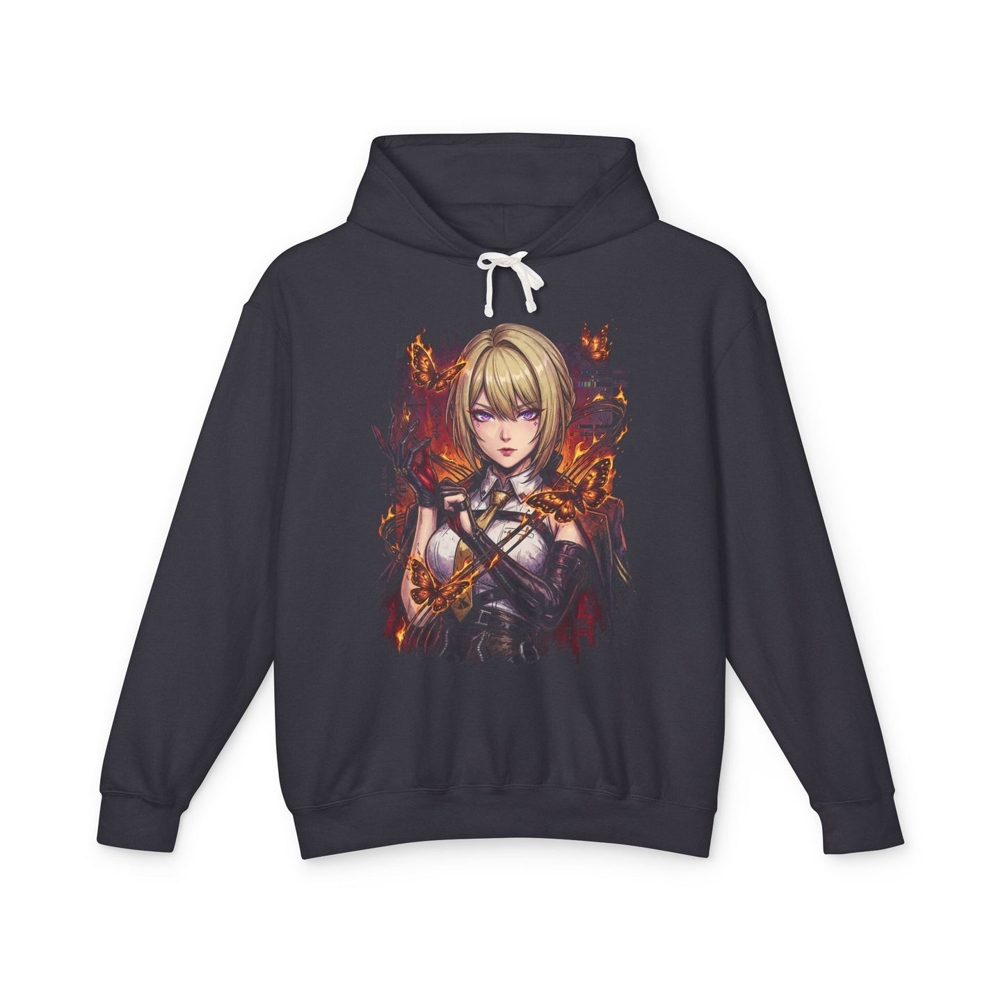 Evelyn Chevalier ZZZ Red Burning Tethers Portrait Unisex Premium Hoodie