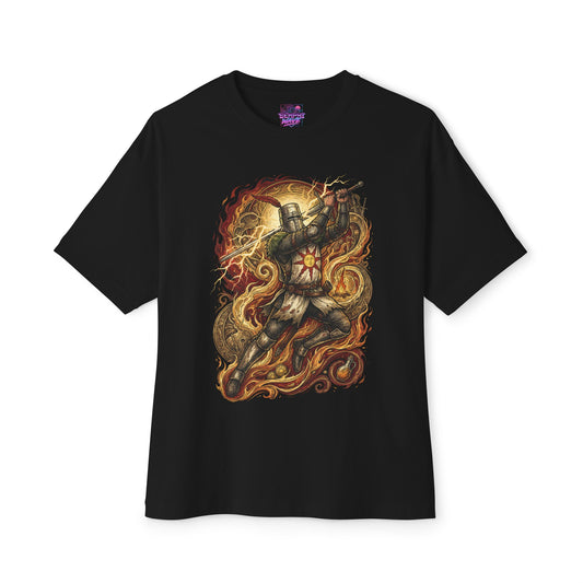 Astora Knight Solaire Praise the Sun Design Premium Oversized Unisex T-Shirt
