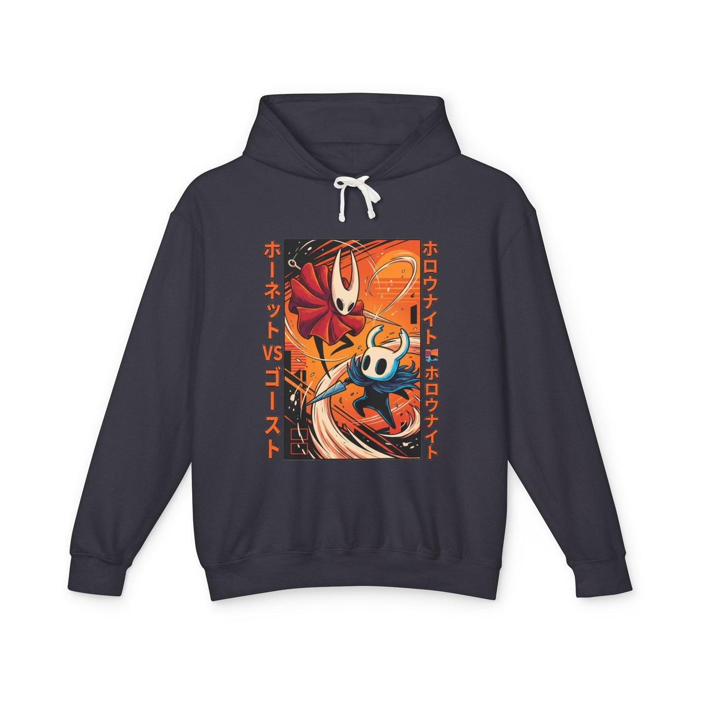 Hornet Silksong Vaporwave Hollow Knight – Neon Needle Princess & Ghost Unisex Premium Hoodie