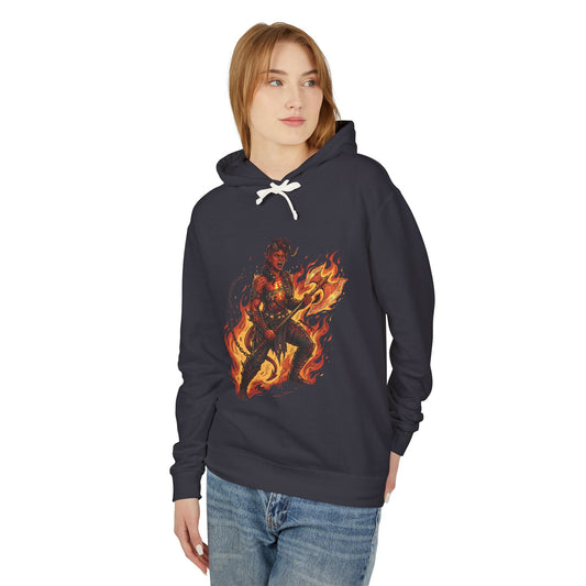 Karlach Baldur's Gate 3 80s Neon Tiefling Warrior Art Unisex Premium Hoodie