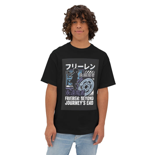 Serene Elf Sorceress Staff Glow Legend Premium Oversized Unisex T-Shirt