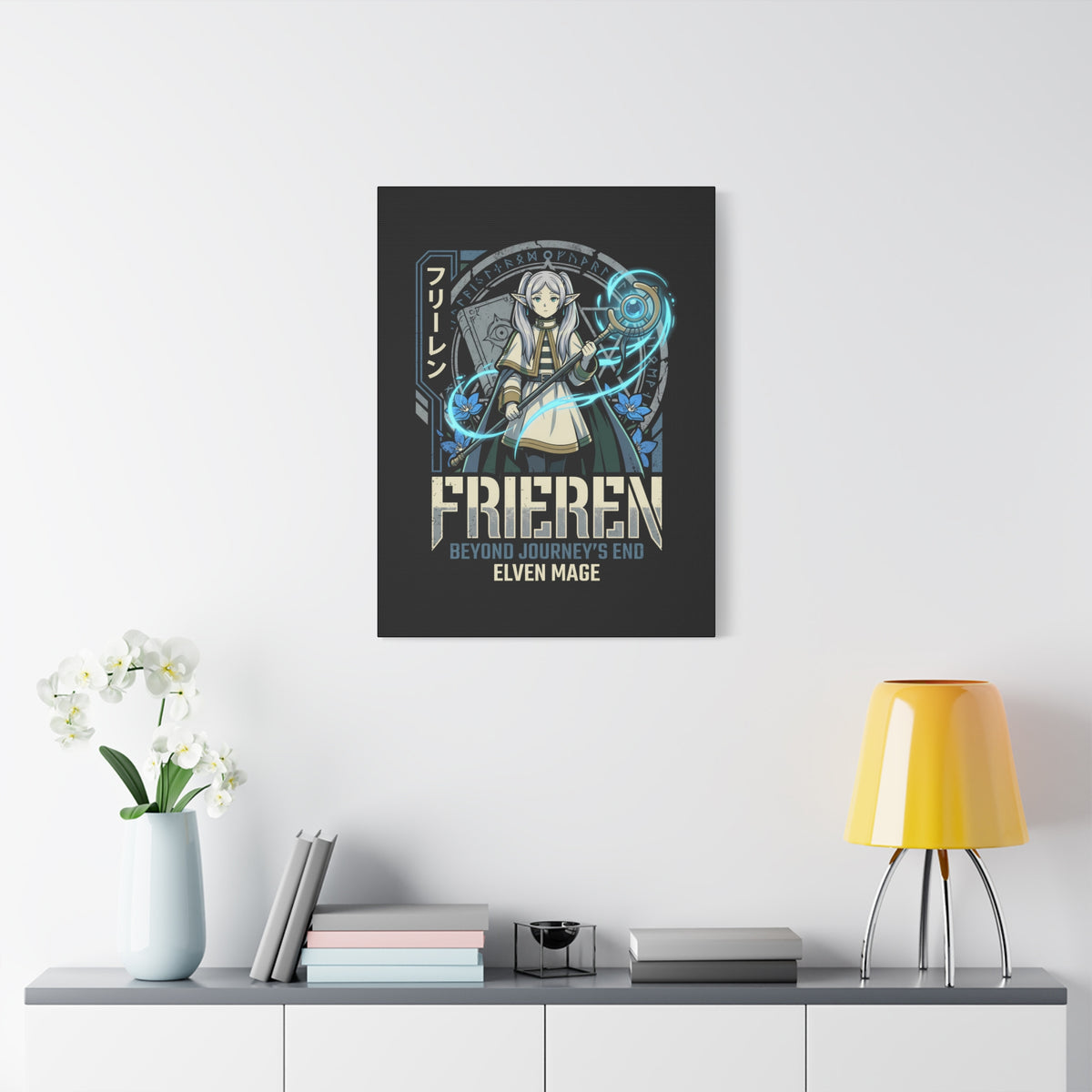 Frieren Beyond Journey's End Elven Mage Staff Canvas Print