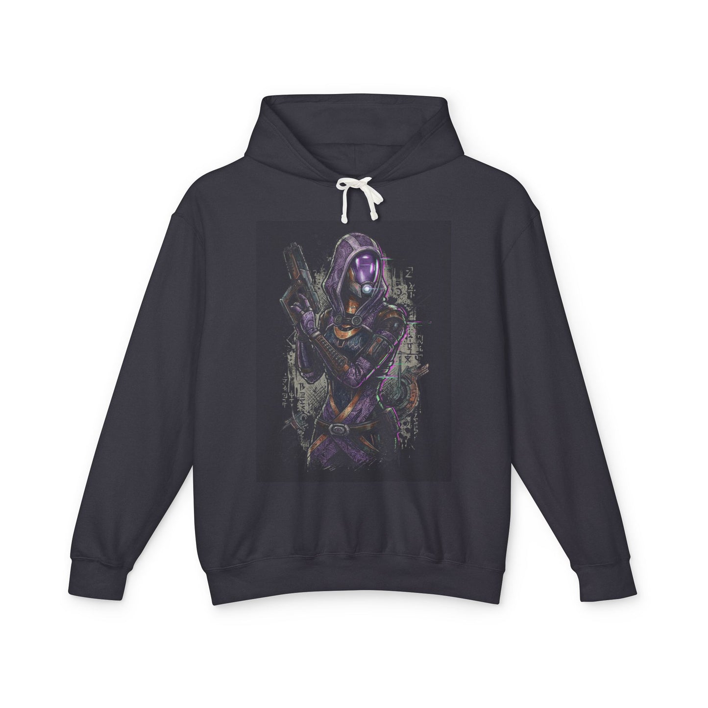 Mass Effect Tali Zorah Quarian Engineer Purple Suit Iconic Design Unisex Premium Hoodie
