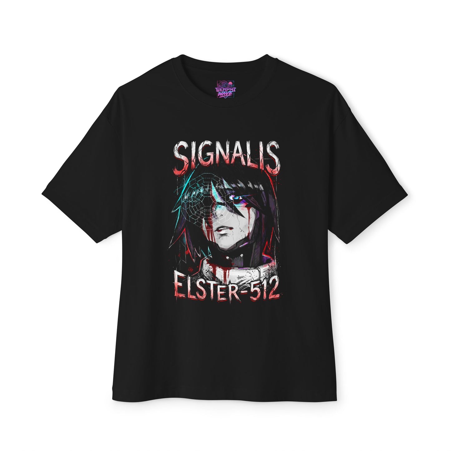 Signalis PS1 Throwback Survival Horror Aesthetic Portrait Premium Oversized Unisex T-Shirt