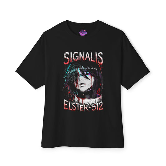 Signalis PS1 Throwback Survival Horror Aesthetic Portrait Premium Oversized Unisex T-Shirt