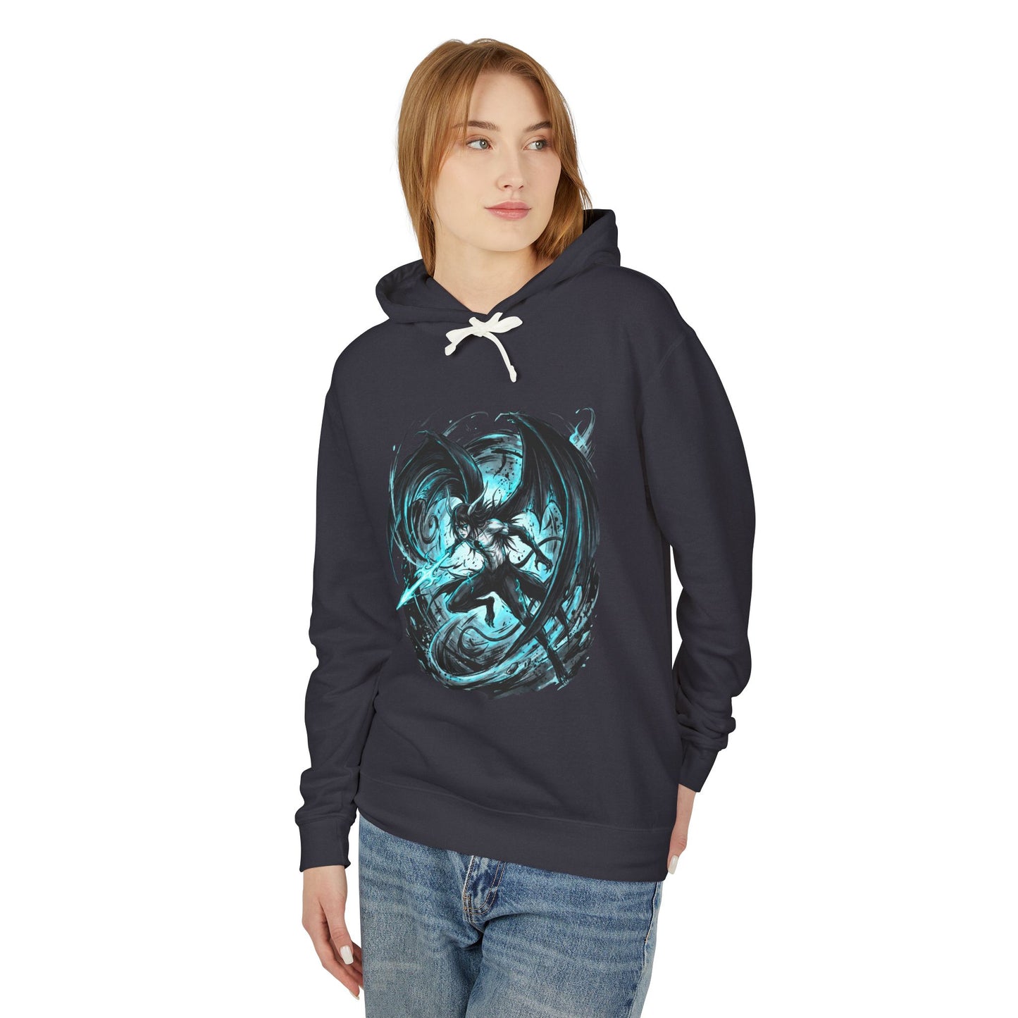 Ulquiorra Cifer Bleach Green Eyes Black Hair Design Unisex Premium Hoodie