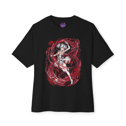 Wuthering Waves Camellya Red Spider Lily Storm Fan Art Oversized T-Shirt