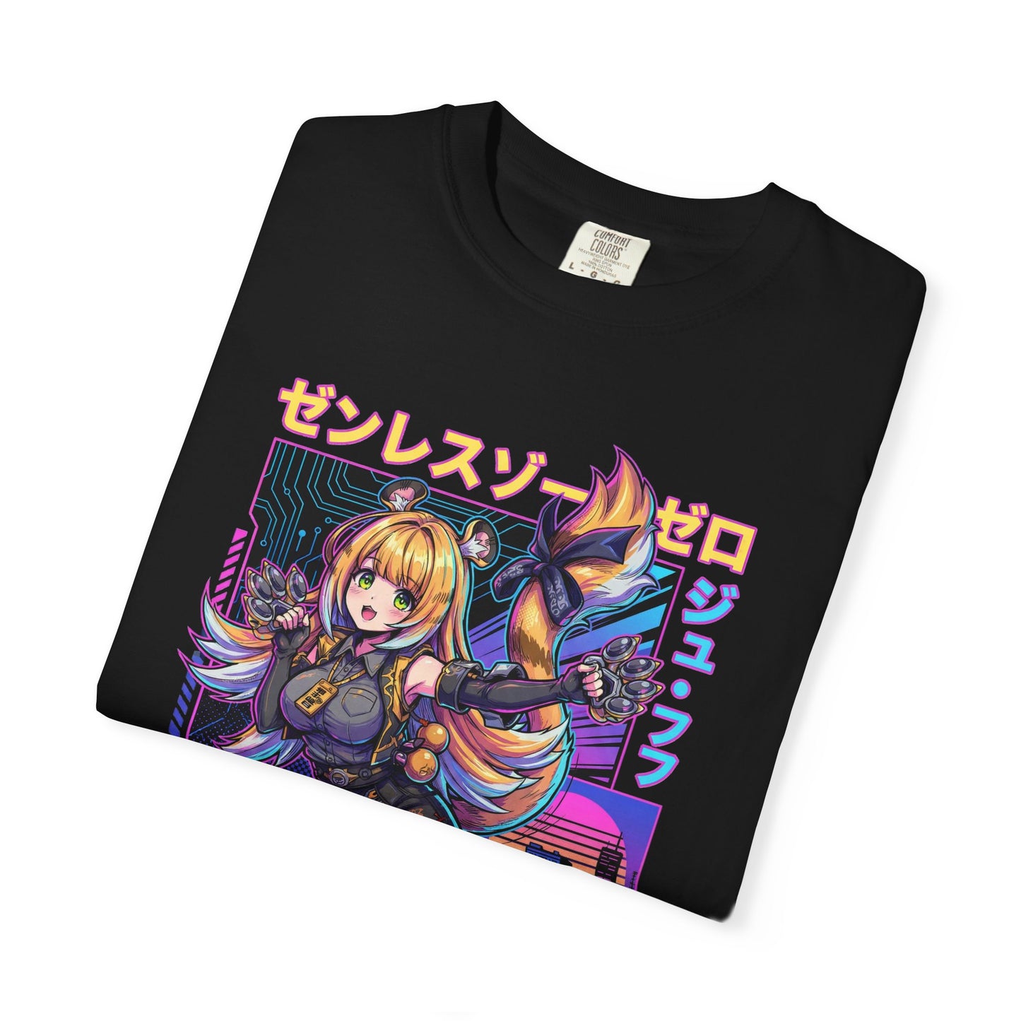 Synthwave Retro Ju Fufu Zenless Zone Zero Art Premium T-Shirt