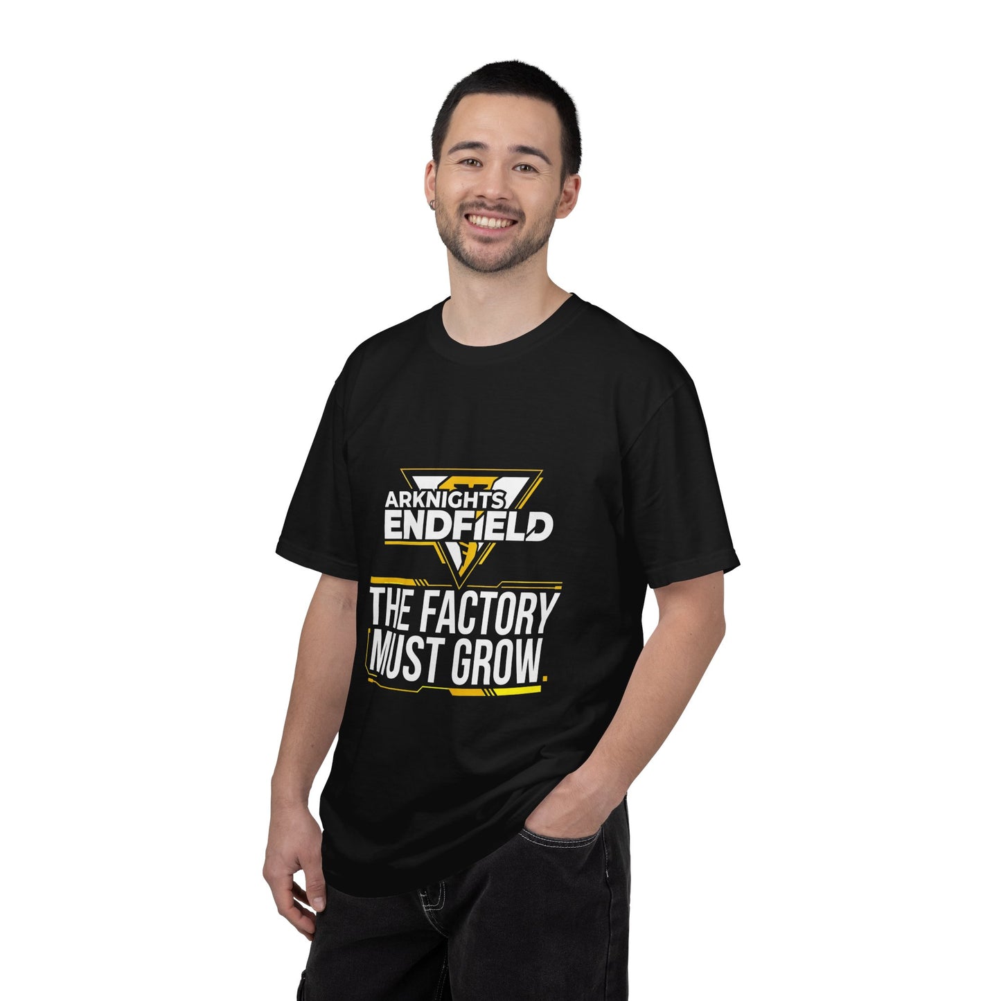 Arknights Endfield Factory Must Grow Meme Design Automation Factory Expansion Grind Premium T-Shirt
