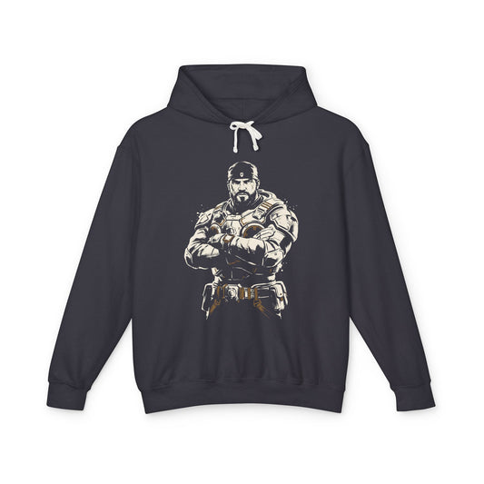 Gears of War Marcus Fenix Sumi Ink Fan Art Hoodie