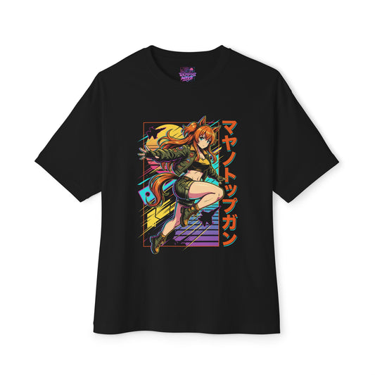 Mayano Top Gun Umamusume: Top Gun Maverick Vibes Premium Oversized Unisex T-Shirt