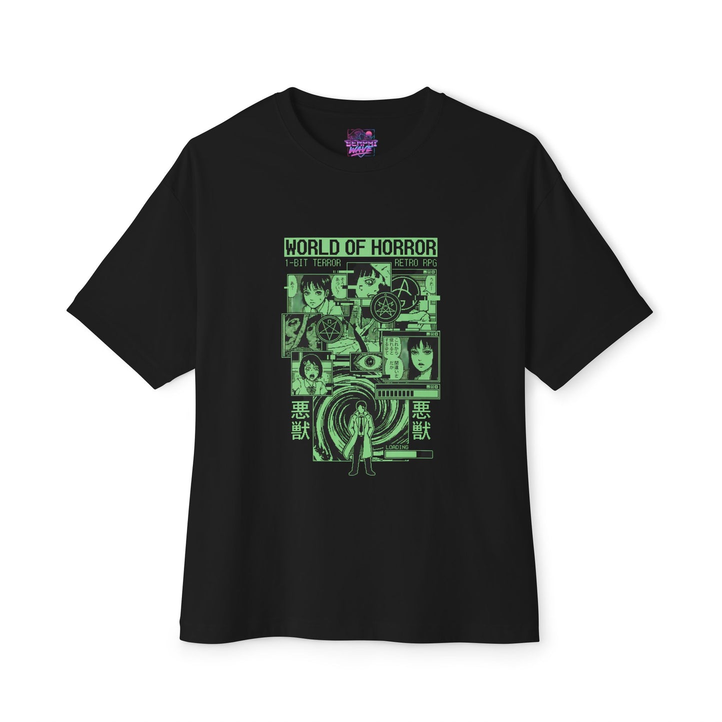 World of Horror: Scissor Woman School Terror Premium Oversized Unisex T-Shirt