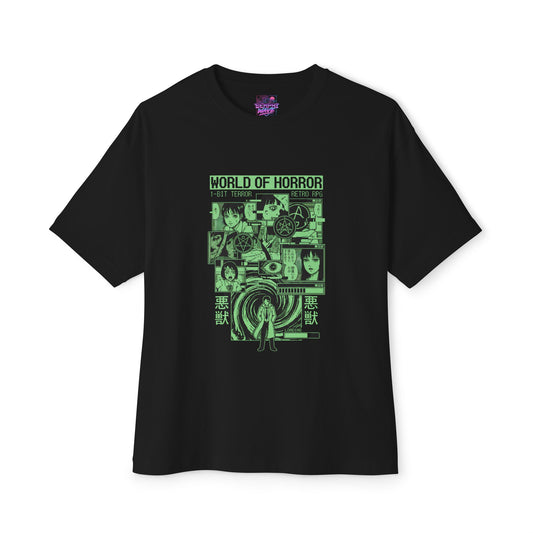 World of Horror: Scissor Woman School Terror Premium Oversized Unisex T-Shirt