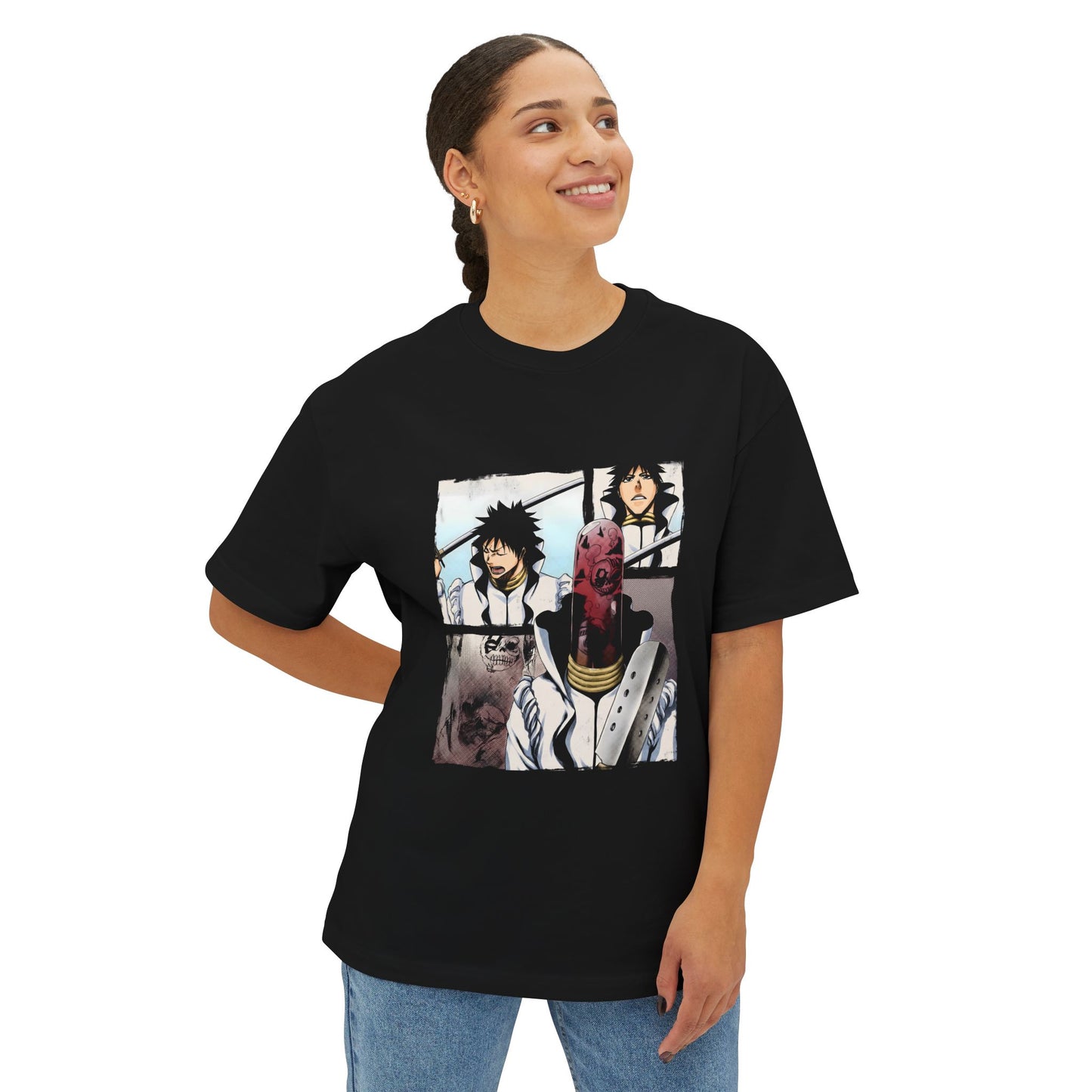 Hollow Bleach Shinigami Anime Character Shirt - Oversized Premium Tee