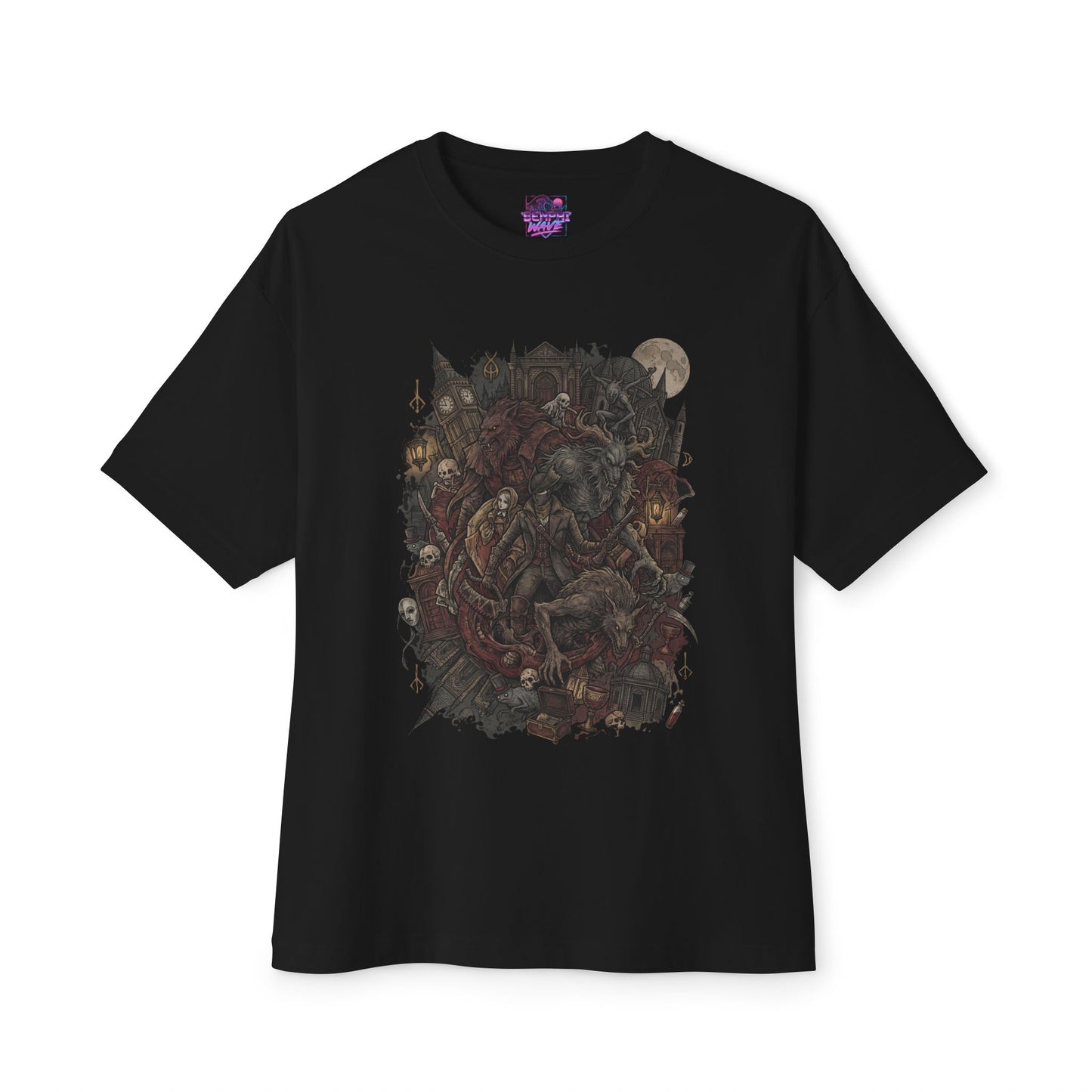 Bloodborne Hunter Good Hunter Trenchcoat Night of the Blood Hunt Premium Oversized Unisex T-Shirt