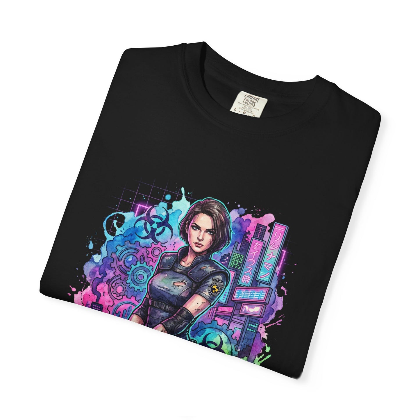RE Jill Valentine Beretta Lockpick Zombie Outbreak Portrait Premium T-Shirt